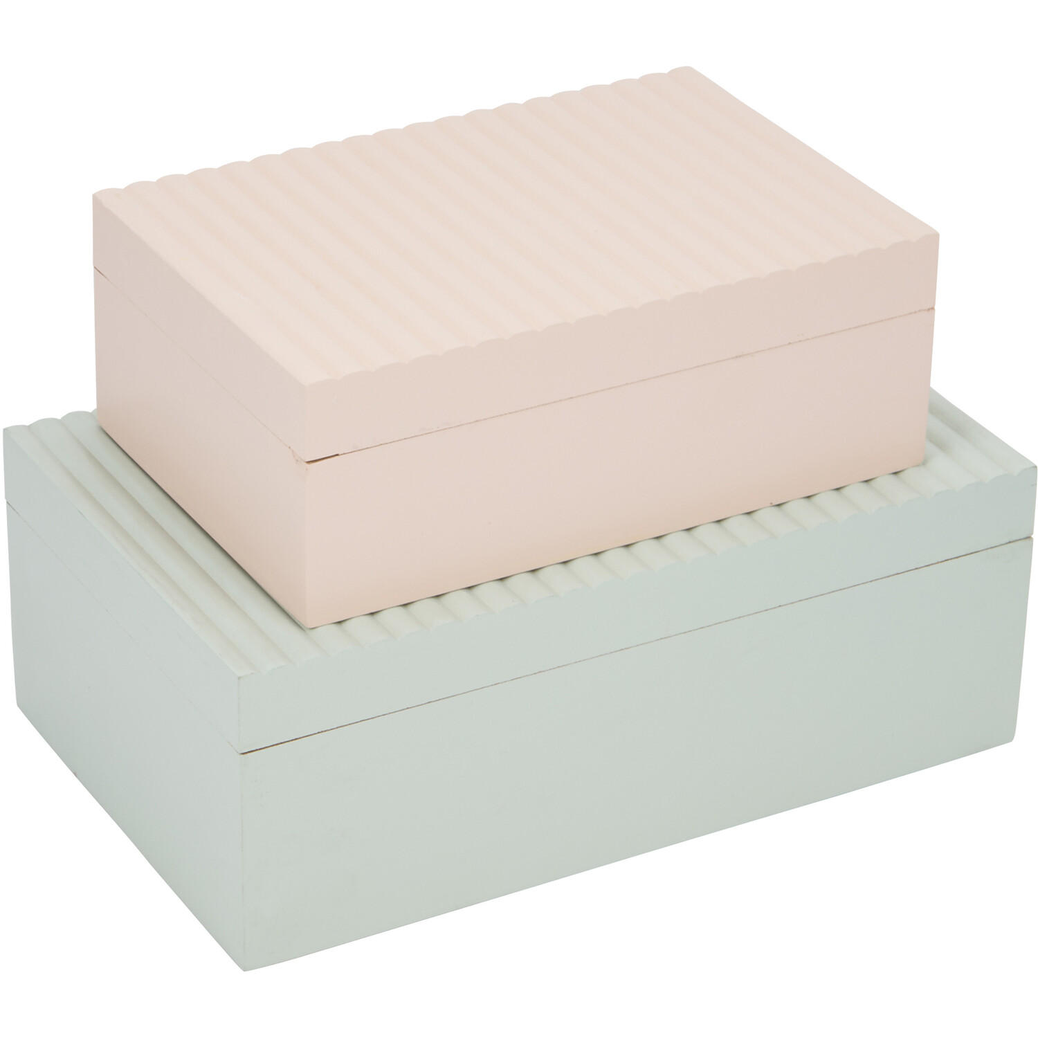 Set of 2 Nora Wooden Boxes Image 1