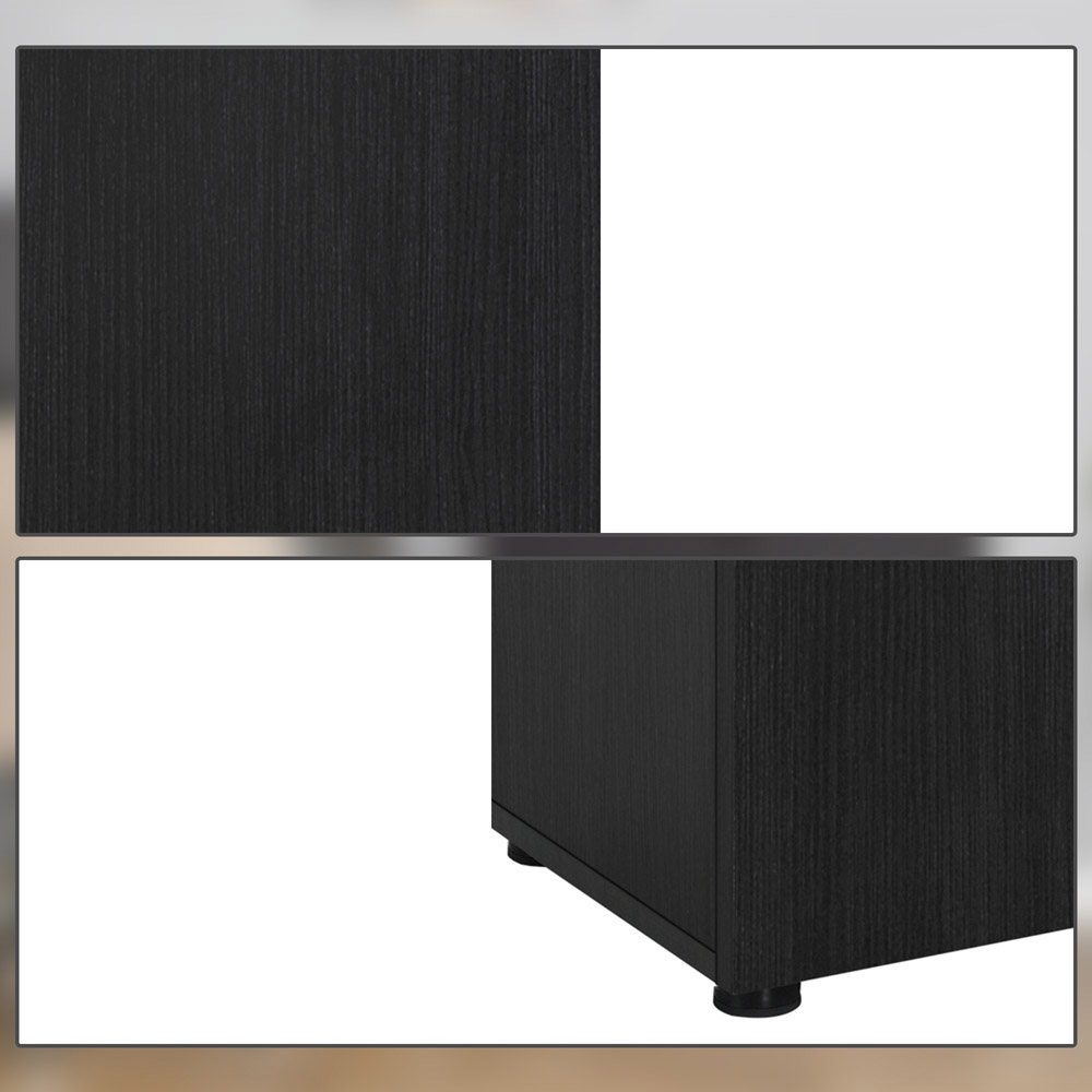 Vinsetto Black 2-Tier Lock File Cabinet Image 5