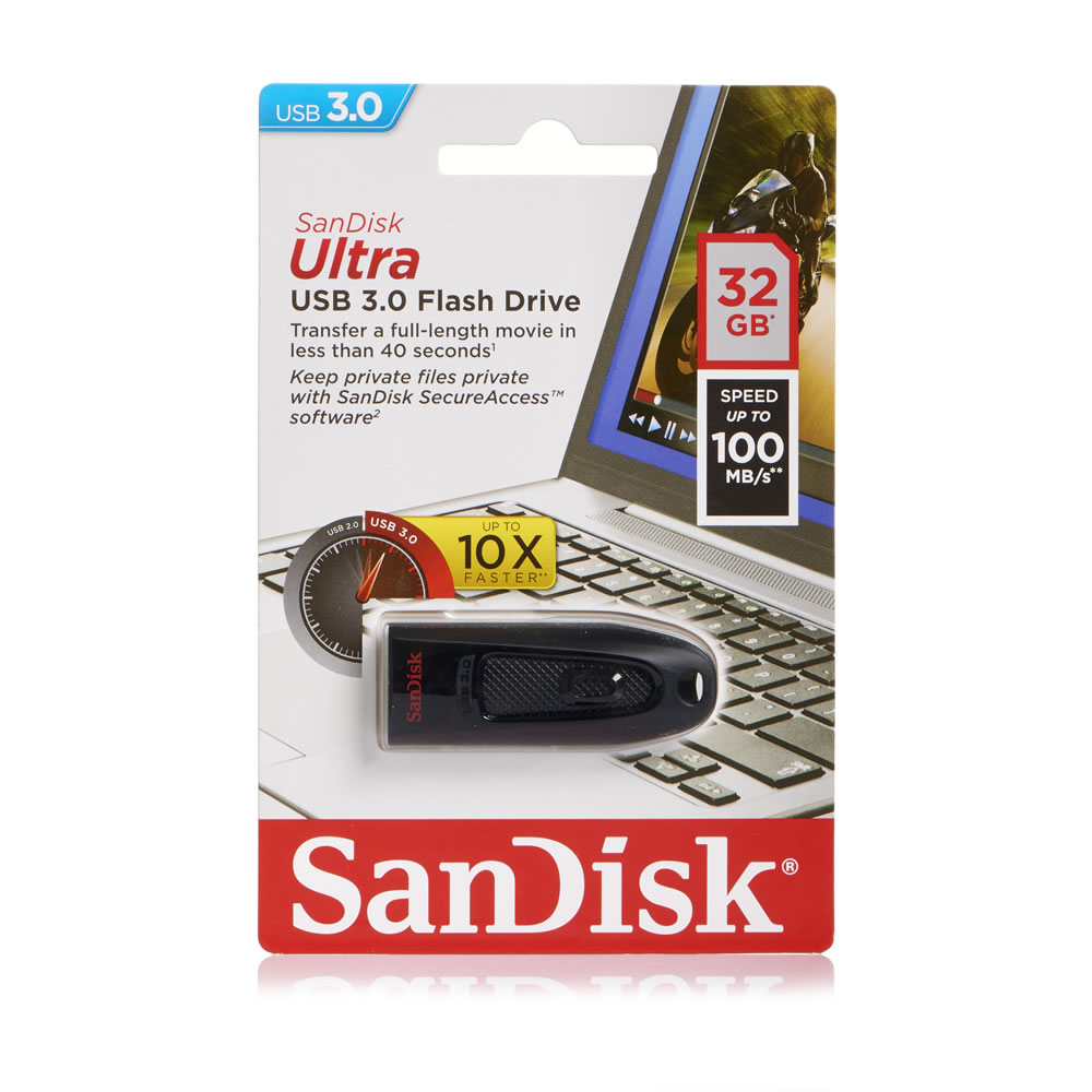 SanDisk 32GB Ultra USB 3.0 Flash Drive Image