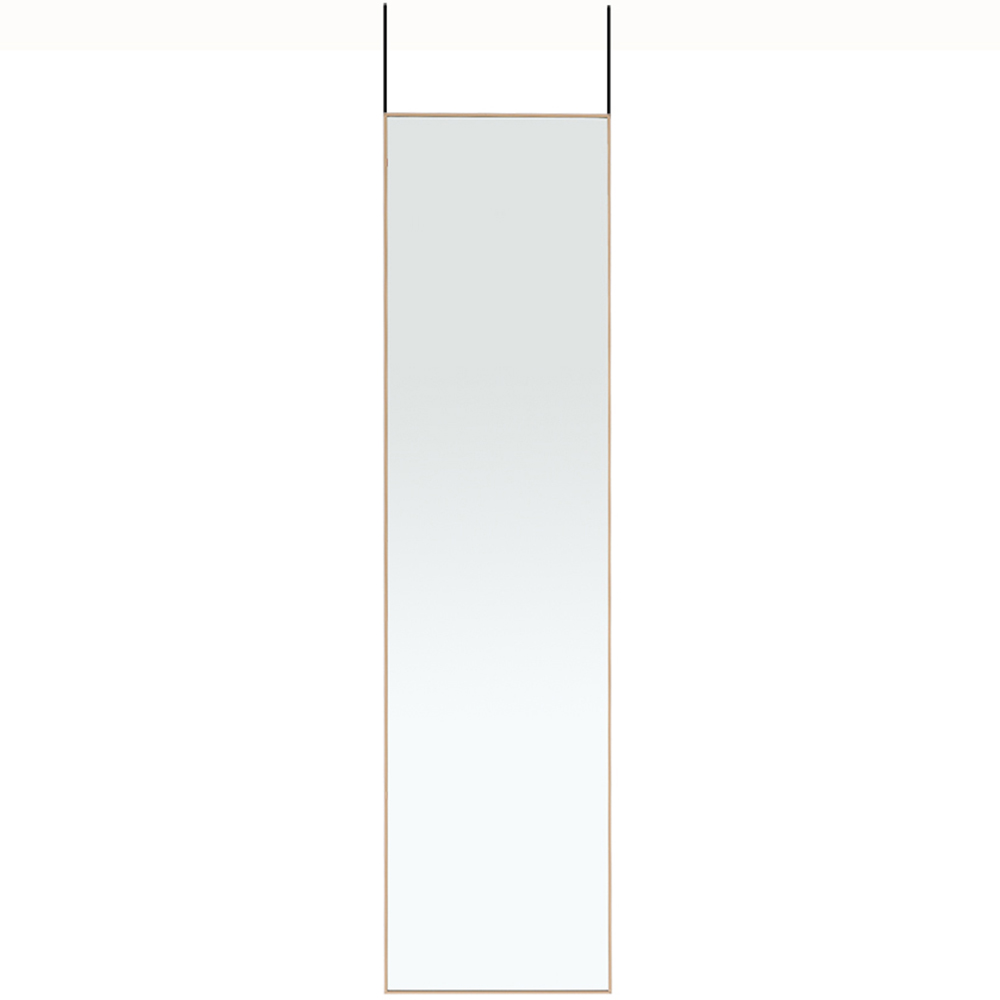 Living and Home Gold Frame Over Door Full Length Mirror 37 x 147cm Image 1