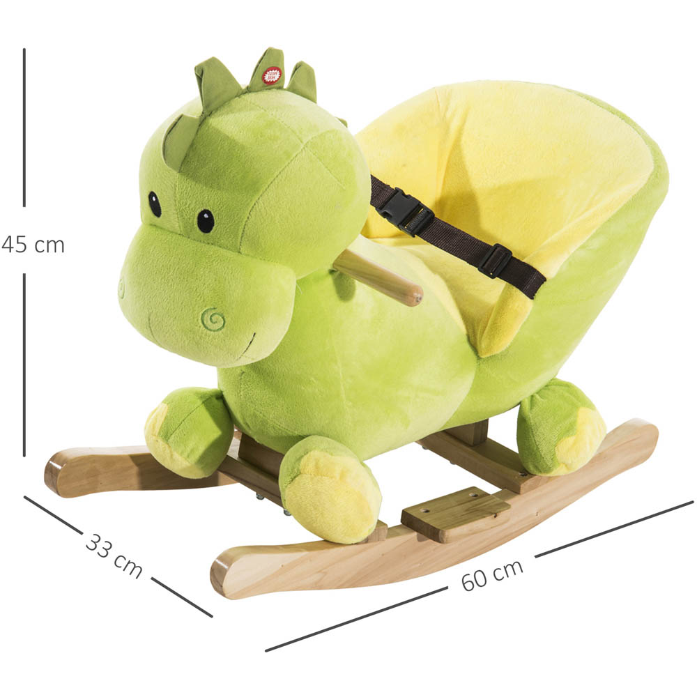 Tommy Toys Rocking Horse Dinosaur Baby Ride On Green Image 3
