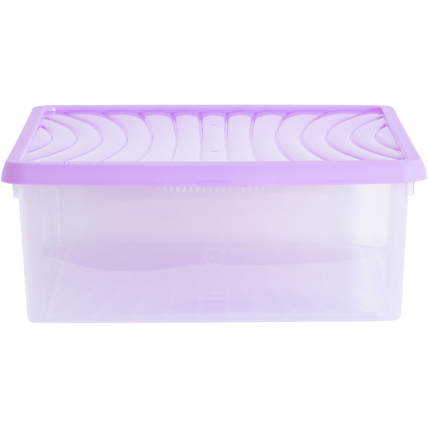 Single 23L Clear Stackable Storage Box with Lid in Assorted styles Image 5