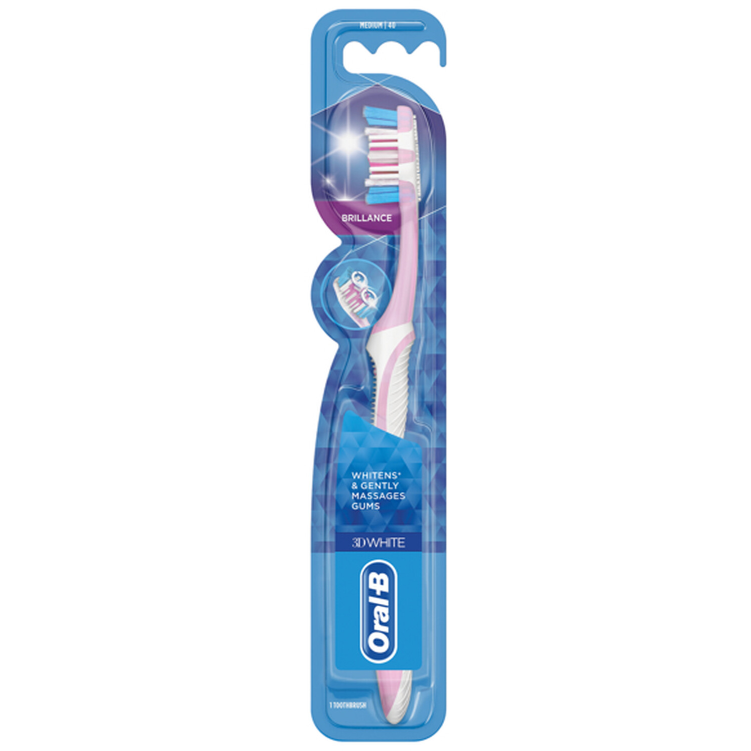 Oral-B 3D White Brilliance Toothbrush - Pink Image