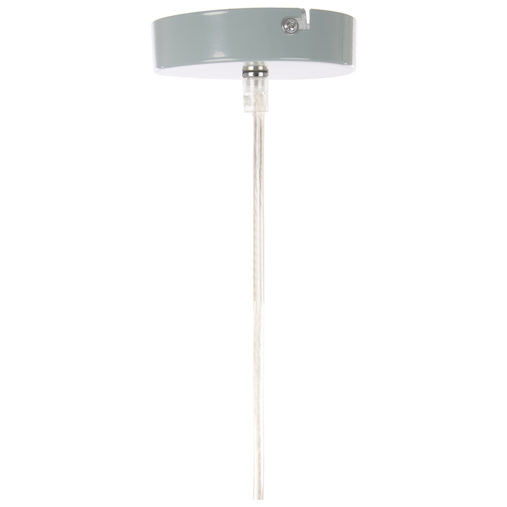 Premier Housewares Chrome Finish Ceramic Base Table Lamp Image 4
