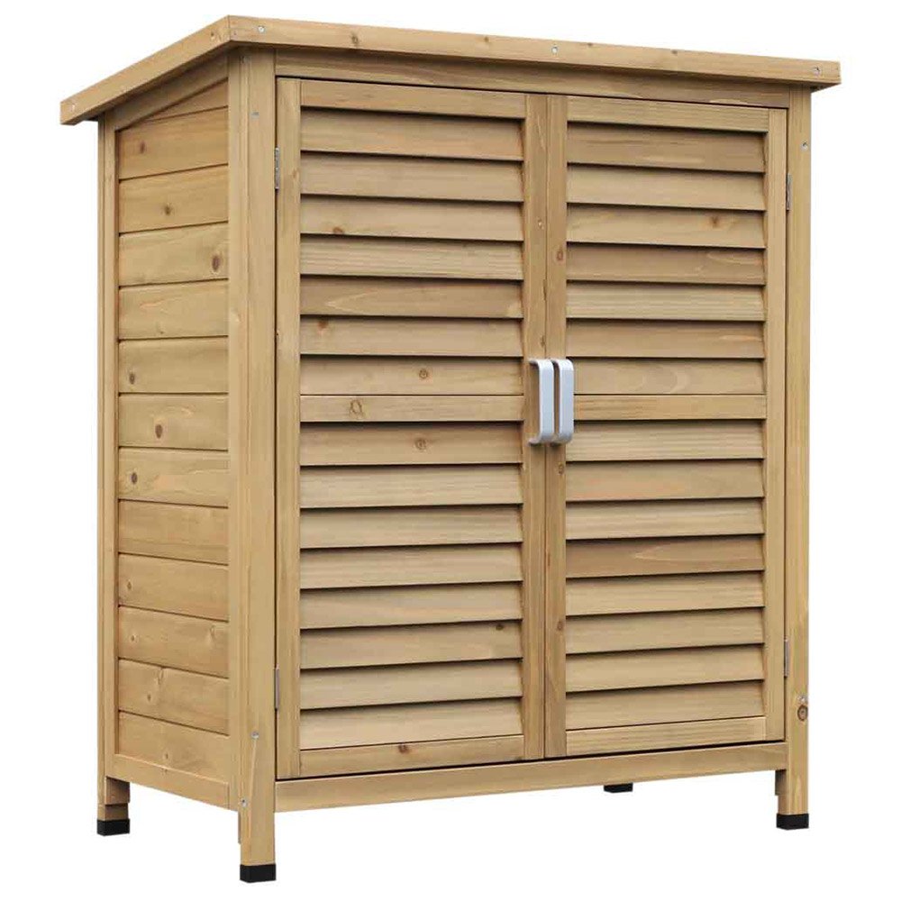 Outsunny 1.5 x 2.9ft Double Door Tool Shed Image 1