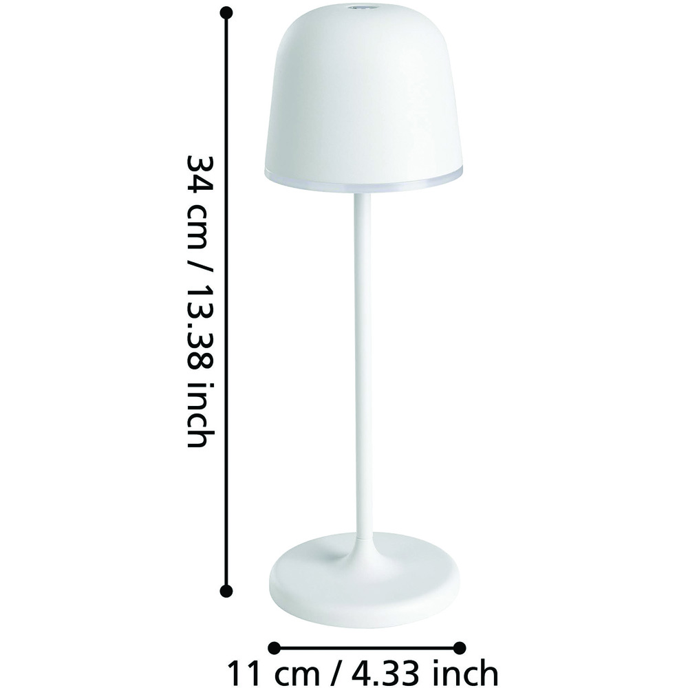 EGLO Mannera Grey Cordless Table Lamp Image 4