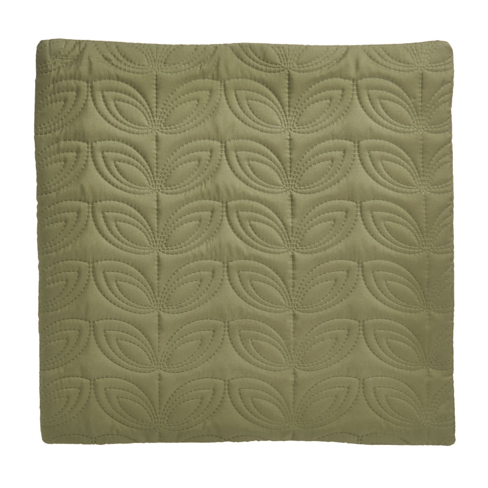 Wilko Embellished Leaf Cushion Covers Green 43 x 43cm 2pk Wilko