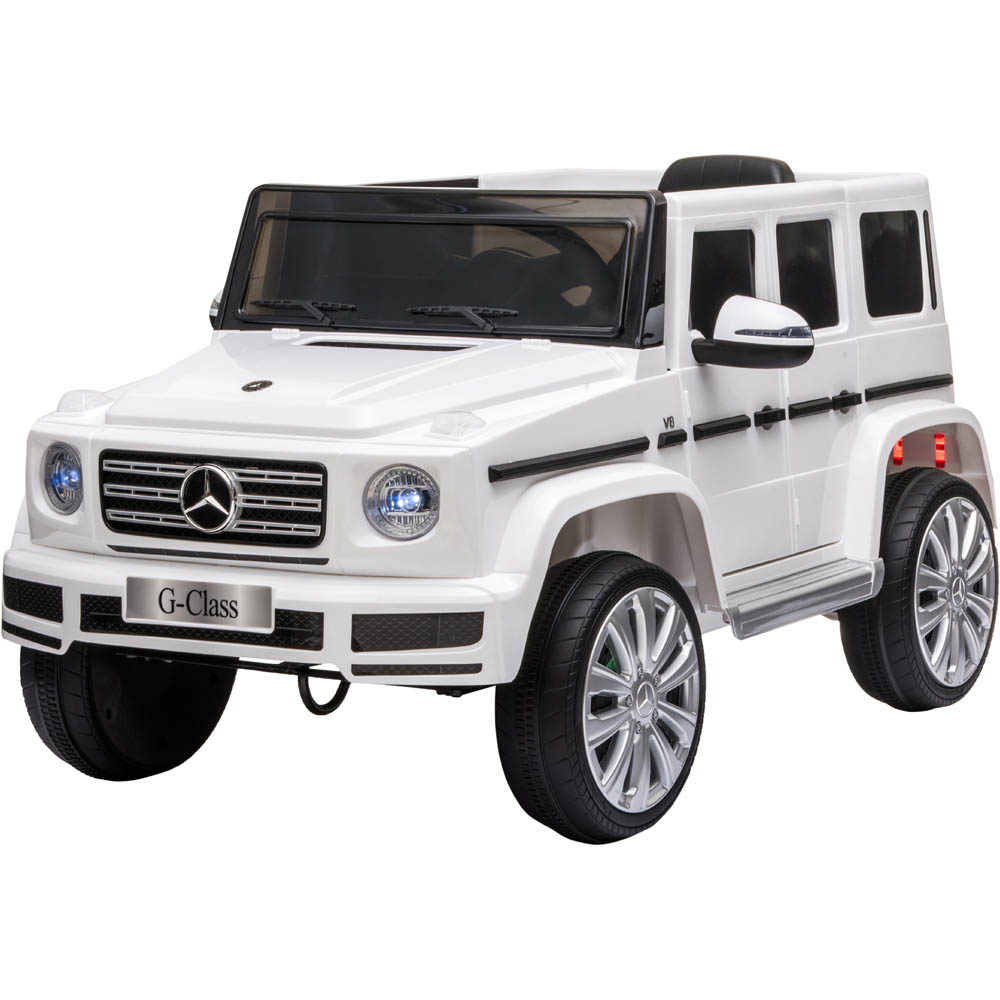 Tommy Toys Mercedes Benz G500 Kids Ride On Electric Car White 12V Image 1