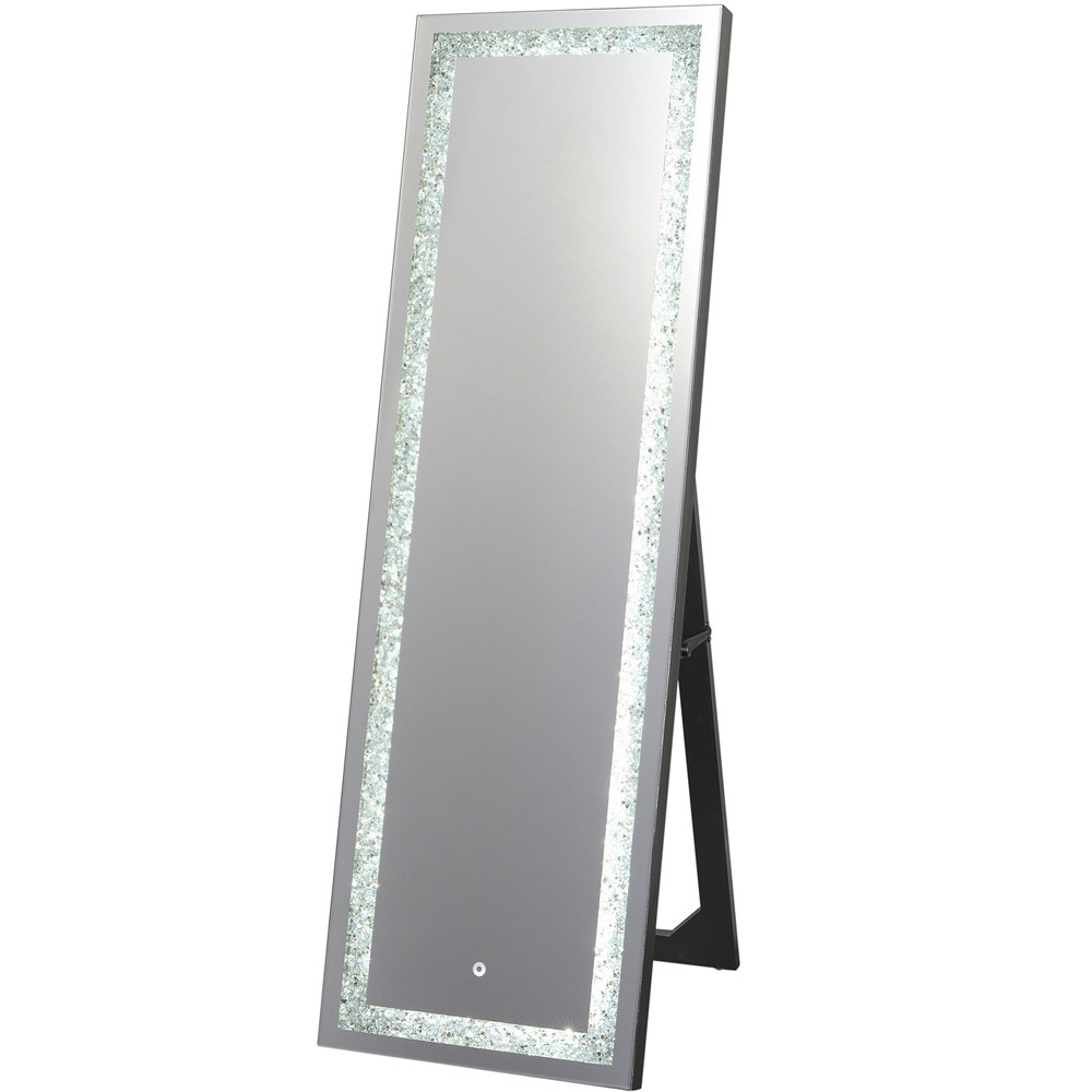 Crystal Effect LED Free Standing Mirror 153 x 48cm Image 1