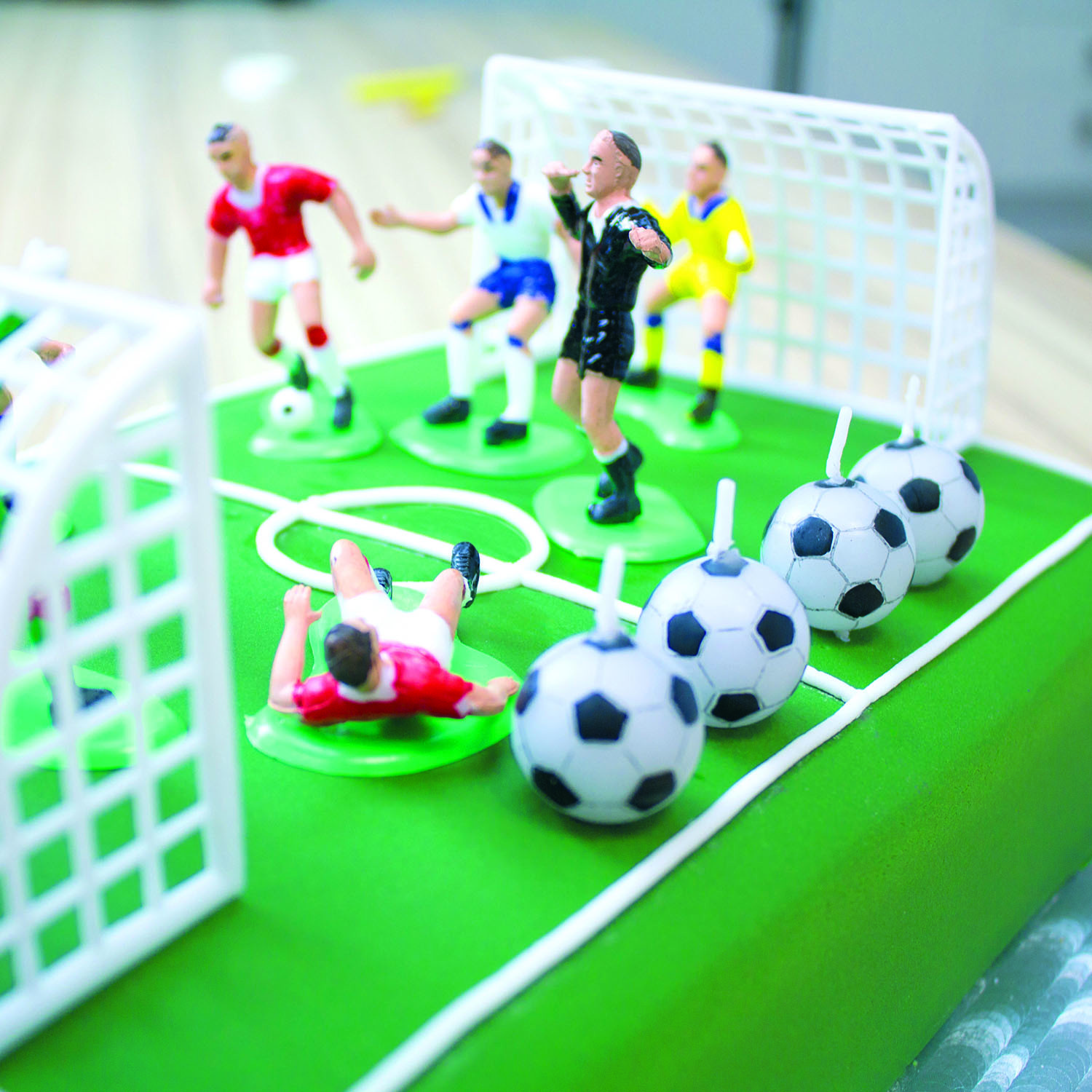 Pack of 9 Football Cake Toppers Image 2
