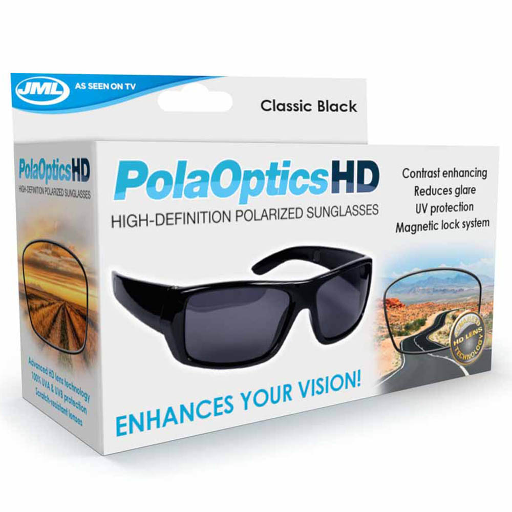 JML Black HD Polar Optics Sunglasses Image 4