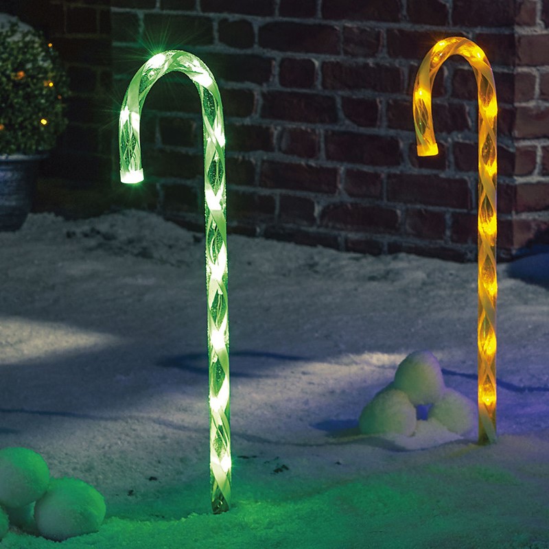 Candy Cane Garden Light 4 Pack Image