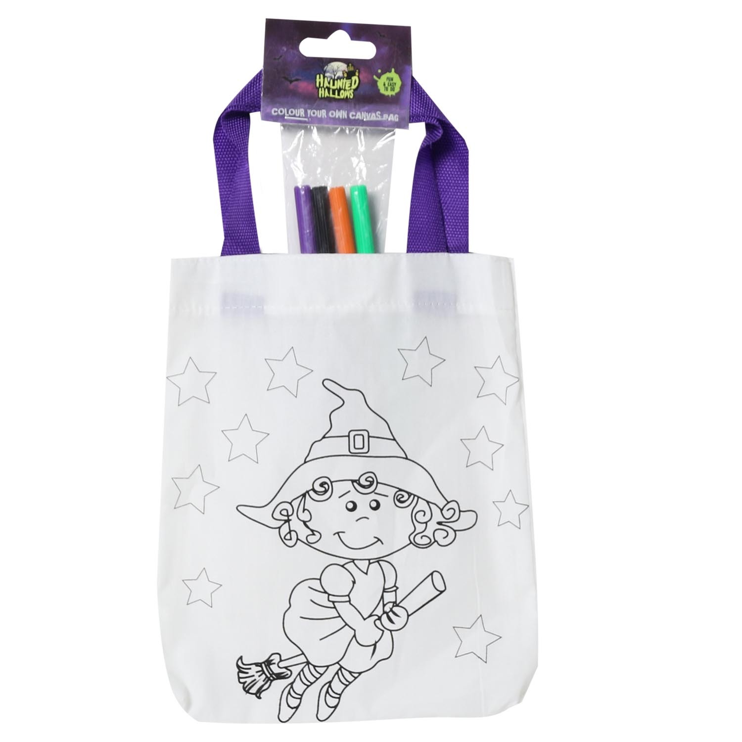 Create Your Own Halloween Canvas Bag Image 2