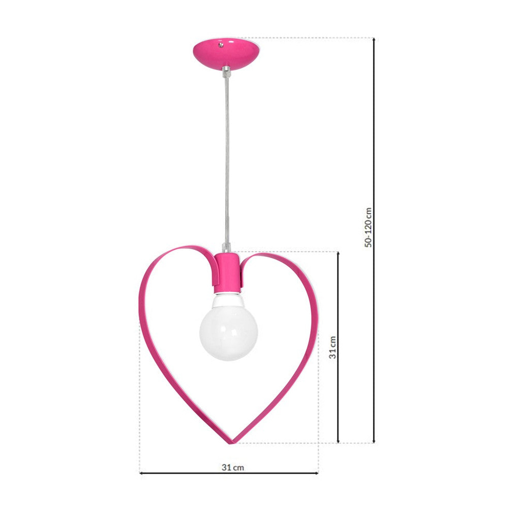 Milagro Amore Pink Pendant Lamp 230V Image 8