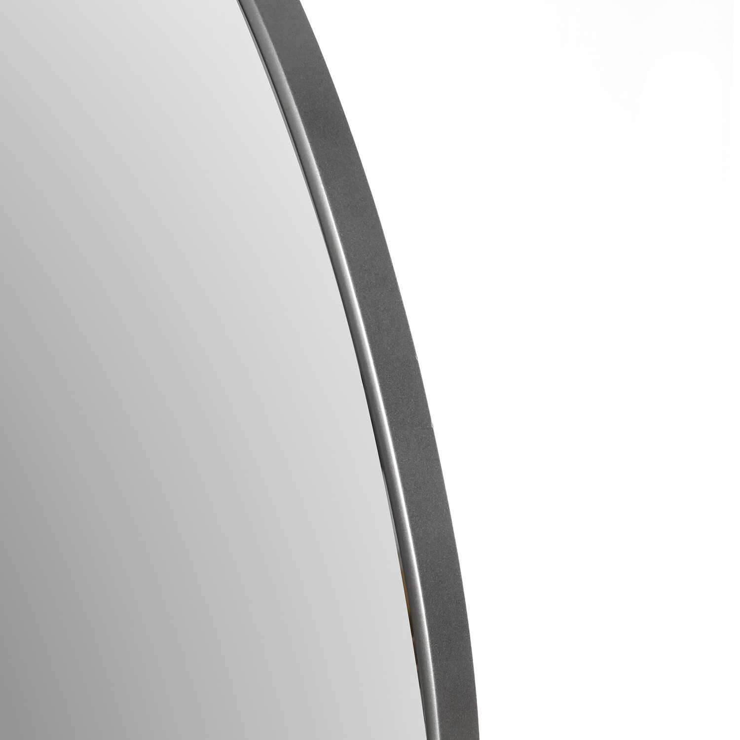 Silver Organic Wall Mirror 60.5 x 39.5cm Image 4