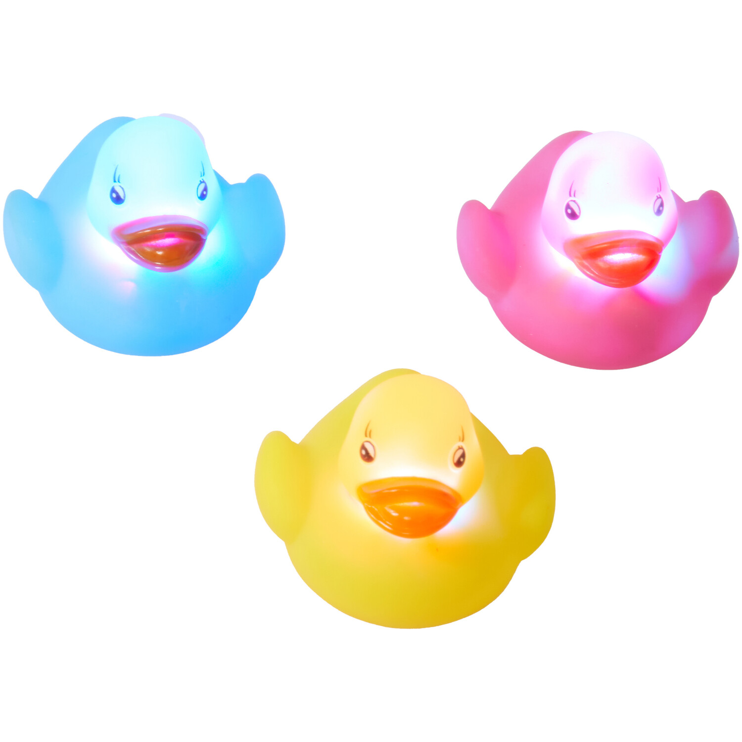 G&G Colour Changing LED Duck Bath Toy 3 Pack Image 3