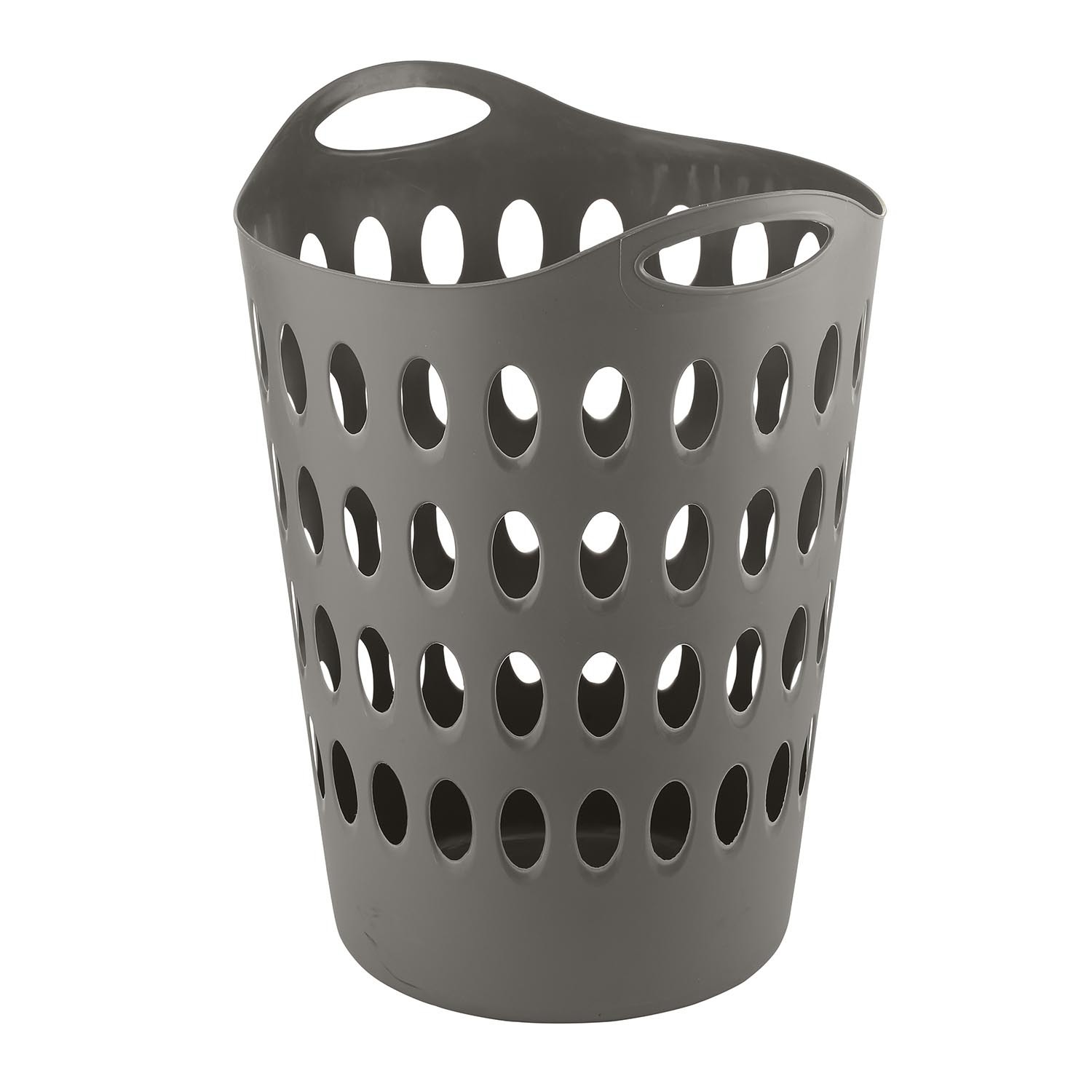 Grey Round Flexi Laundry Basket Image