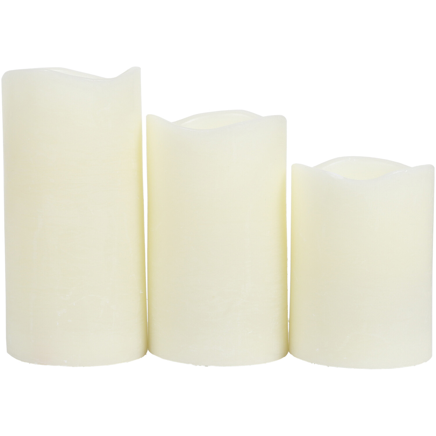Frosted Pine LED Candle Set - Natural Image 5