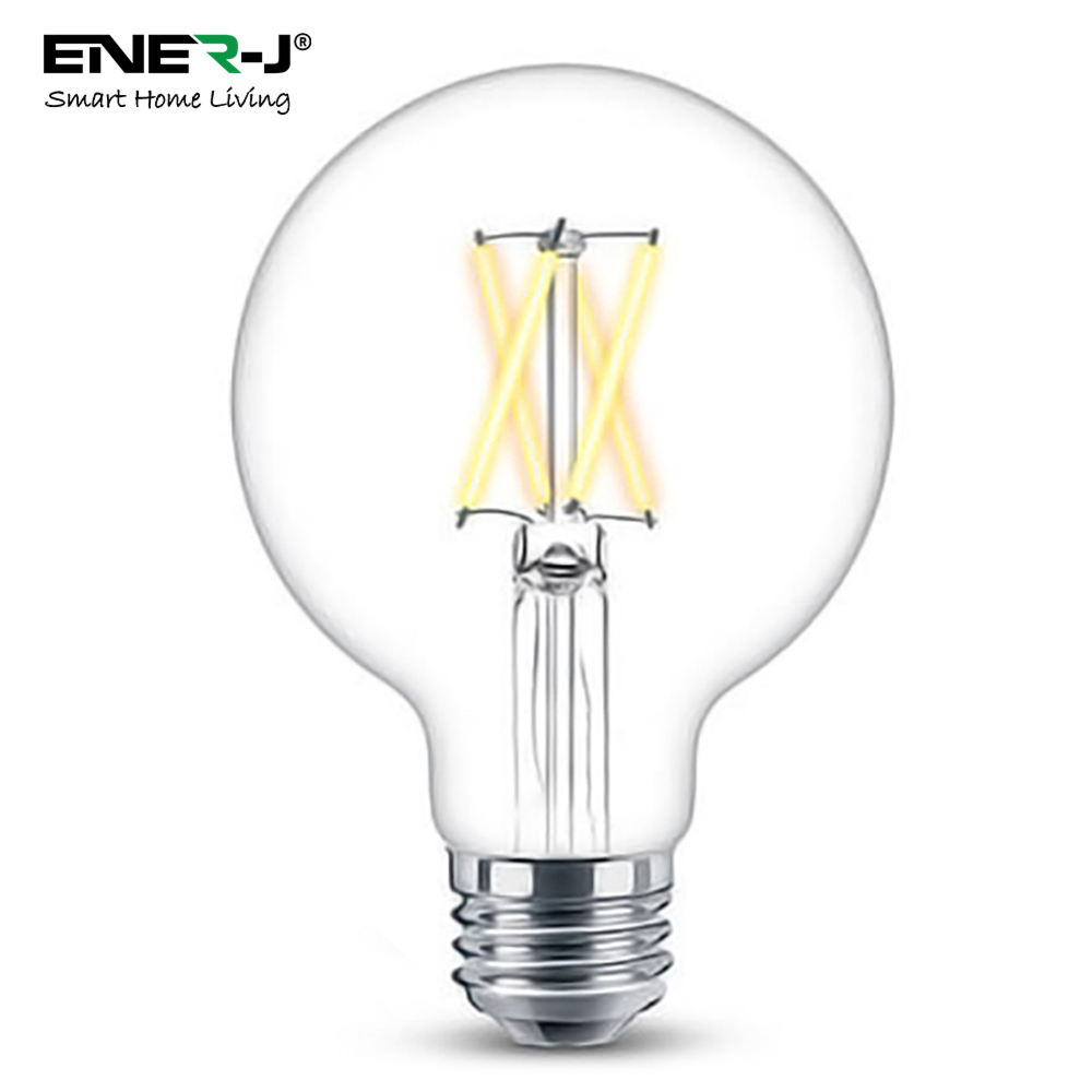 ENER-J 8.5W Smart Wi-Fi G95 Filament Lamp 3 Pack Image 3