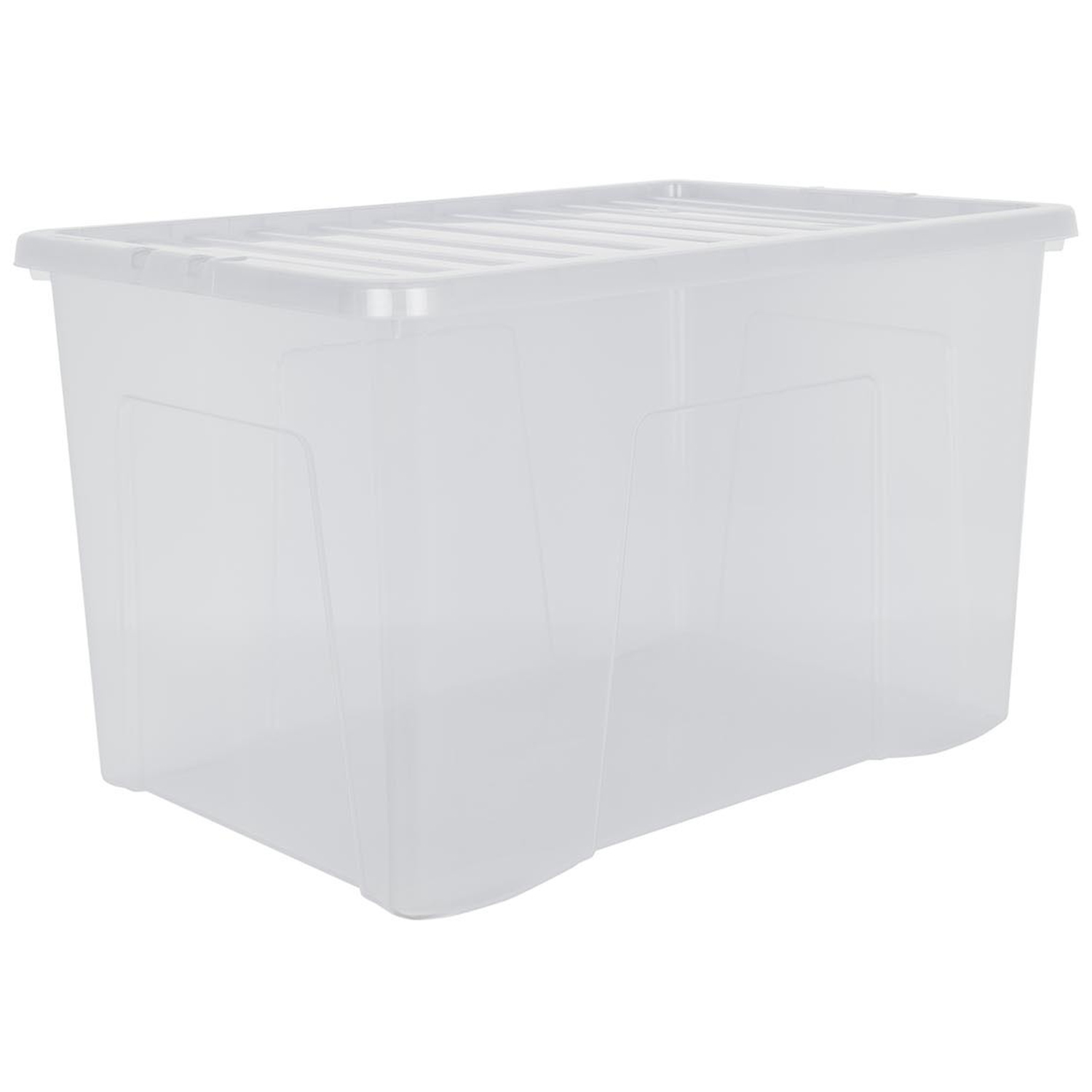 Wham 102L Clear Crystal Storage Box with Lid 42cm Image