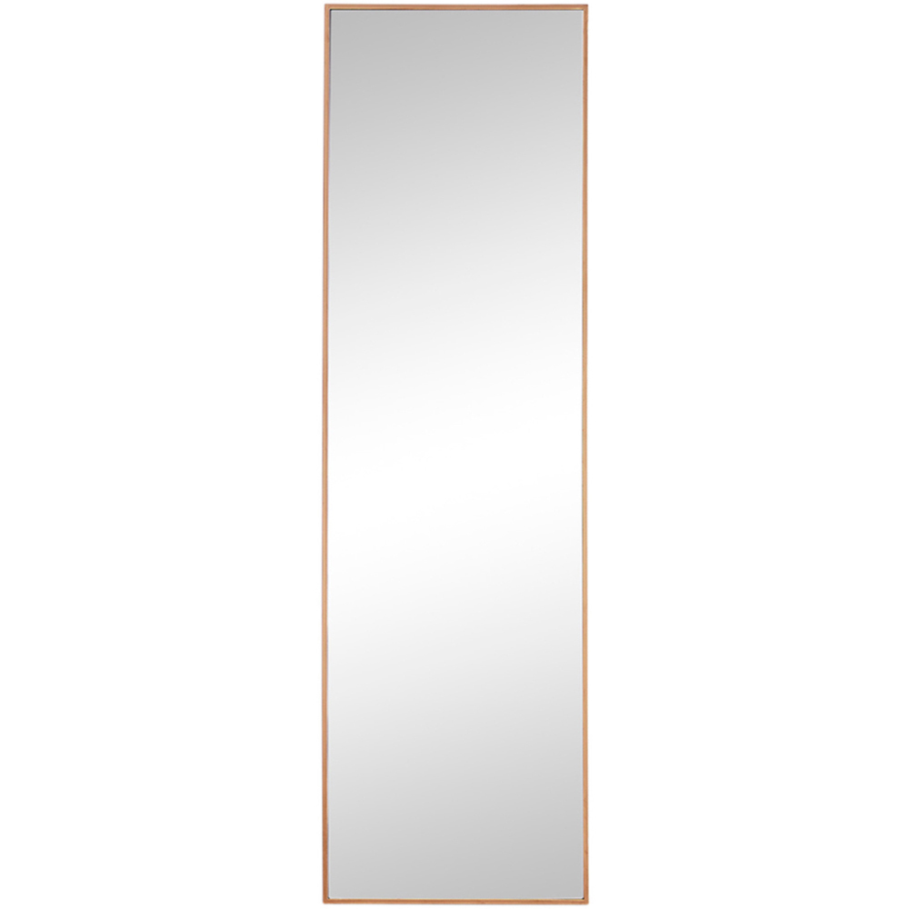 Furniturebox Austen Rectangular Copper Extra Large Metal Wall Mirror 170 x 50cm Image 1