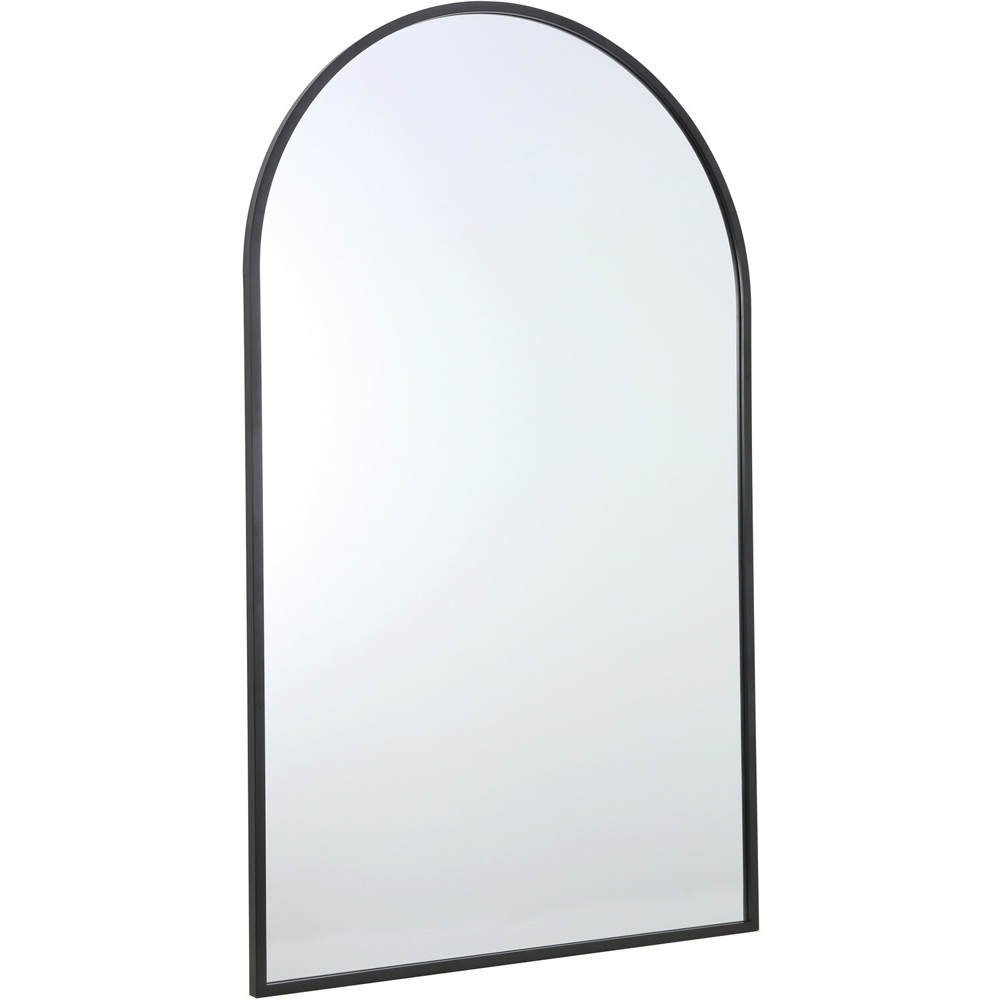 Black Wide Metal Arch Mirror 180 x 110cm Image 3