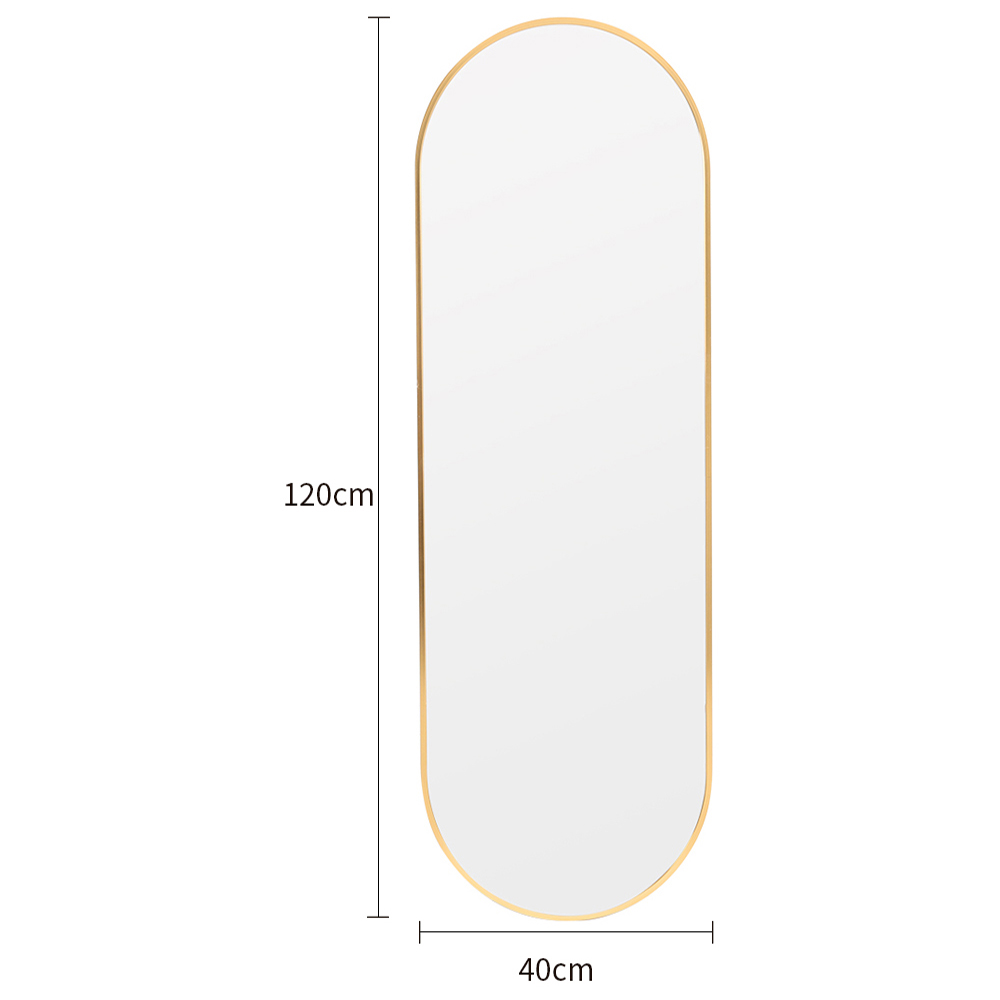 Living and Home Gold Frame Full Length Standing Mirror 40 x 120cm Image 8