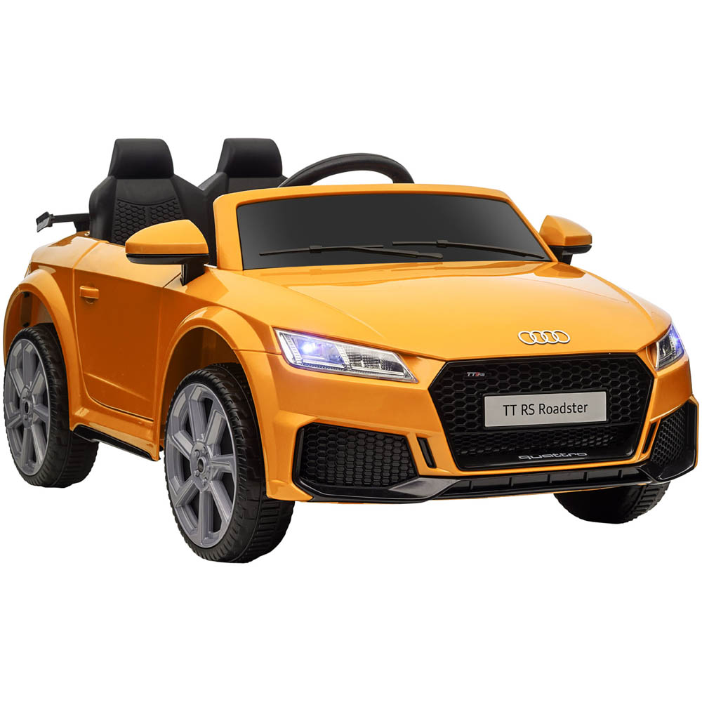 Tommy Toys Audi TT RS Kids Ride On Electric Car Yellow 12V Image 1