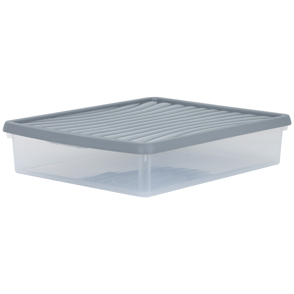 Wham 14.75L Stackable Plastic and Clear Storage Box and Lid 3 Pack Image 3