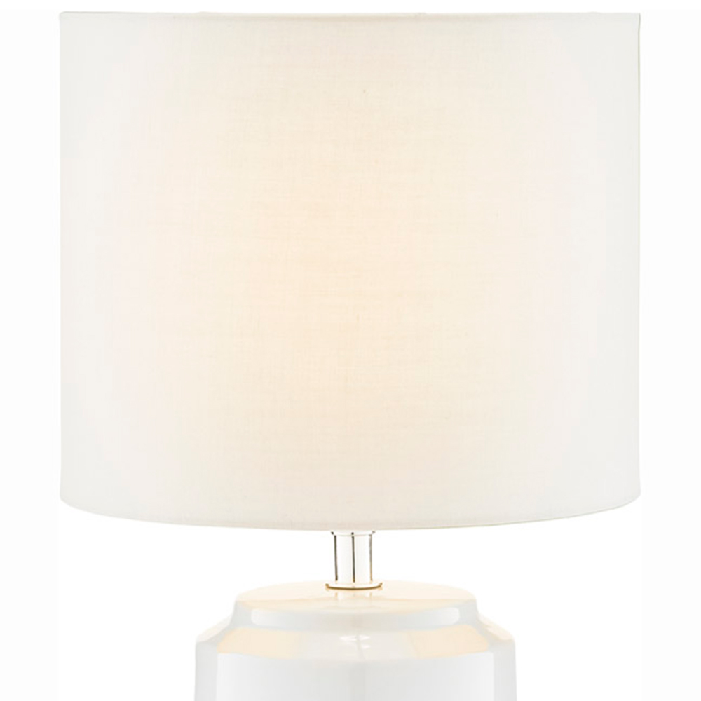 The Lighting and Interiors White Pop Table Lamp Image 4