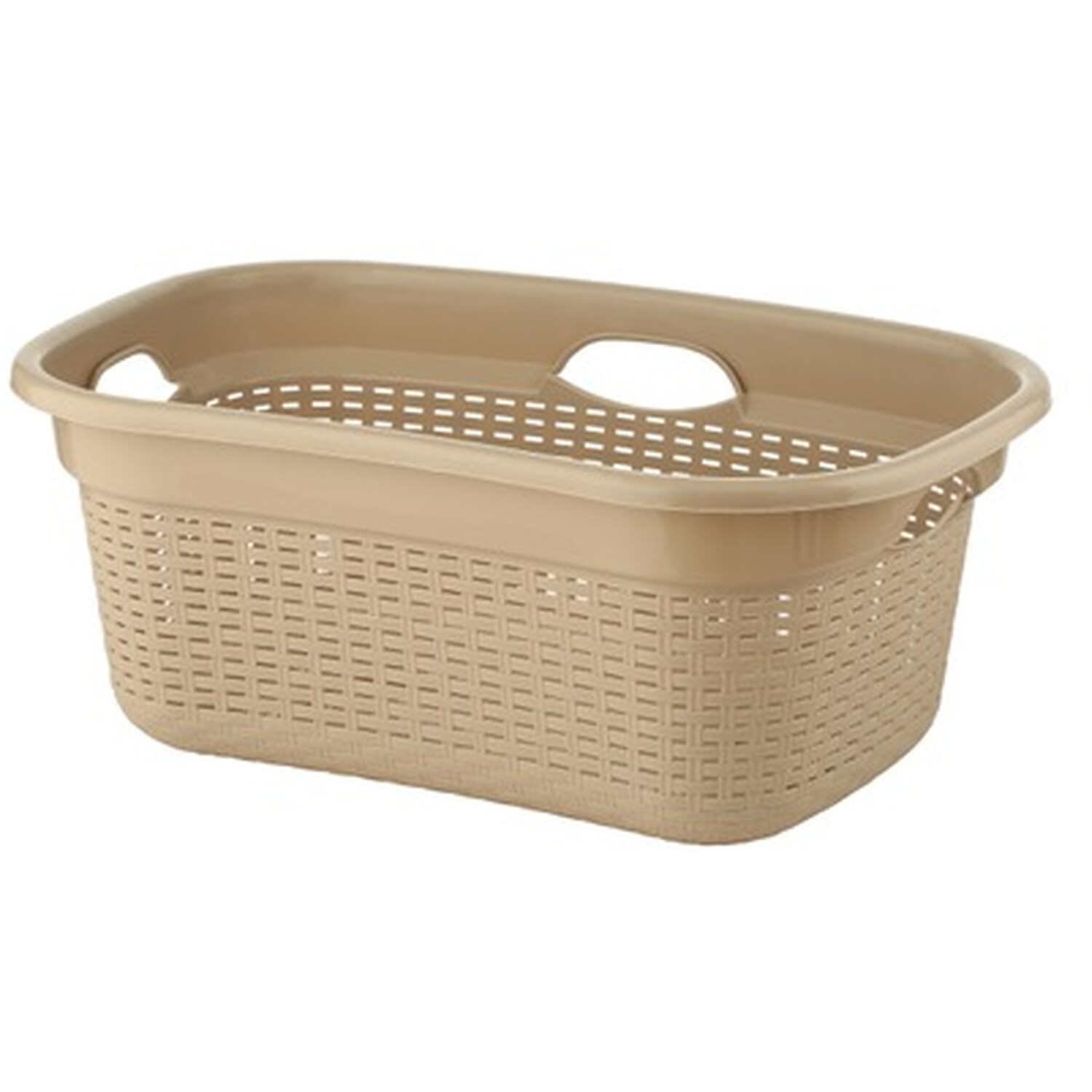 60L Oval Rattan Laundry Basket Image 1