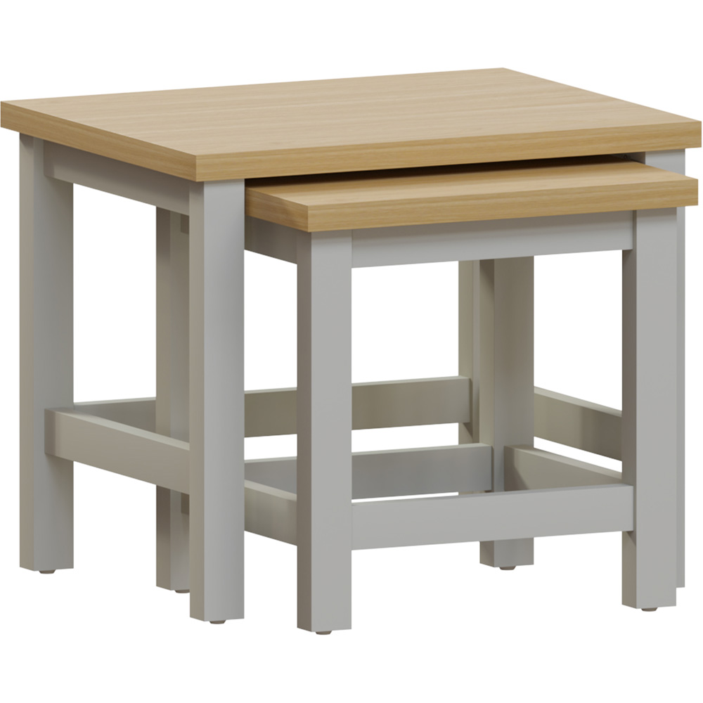 Vida Designs Arlington Grey Nest of Tables Set of 2 Image 2
