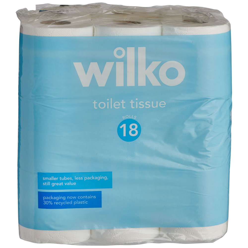 Wilko Toilet Tissue 18 Rolls 2 Ply   Image 1