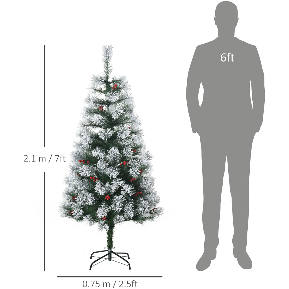 Everglow Green Christmas Tree with Metal Base 4.9ft Image 7
