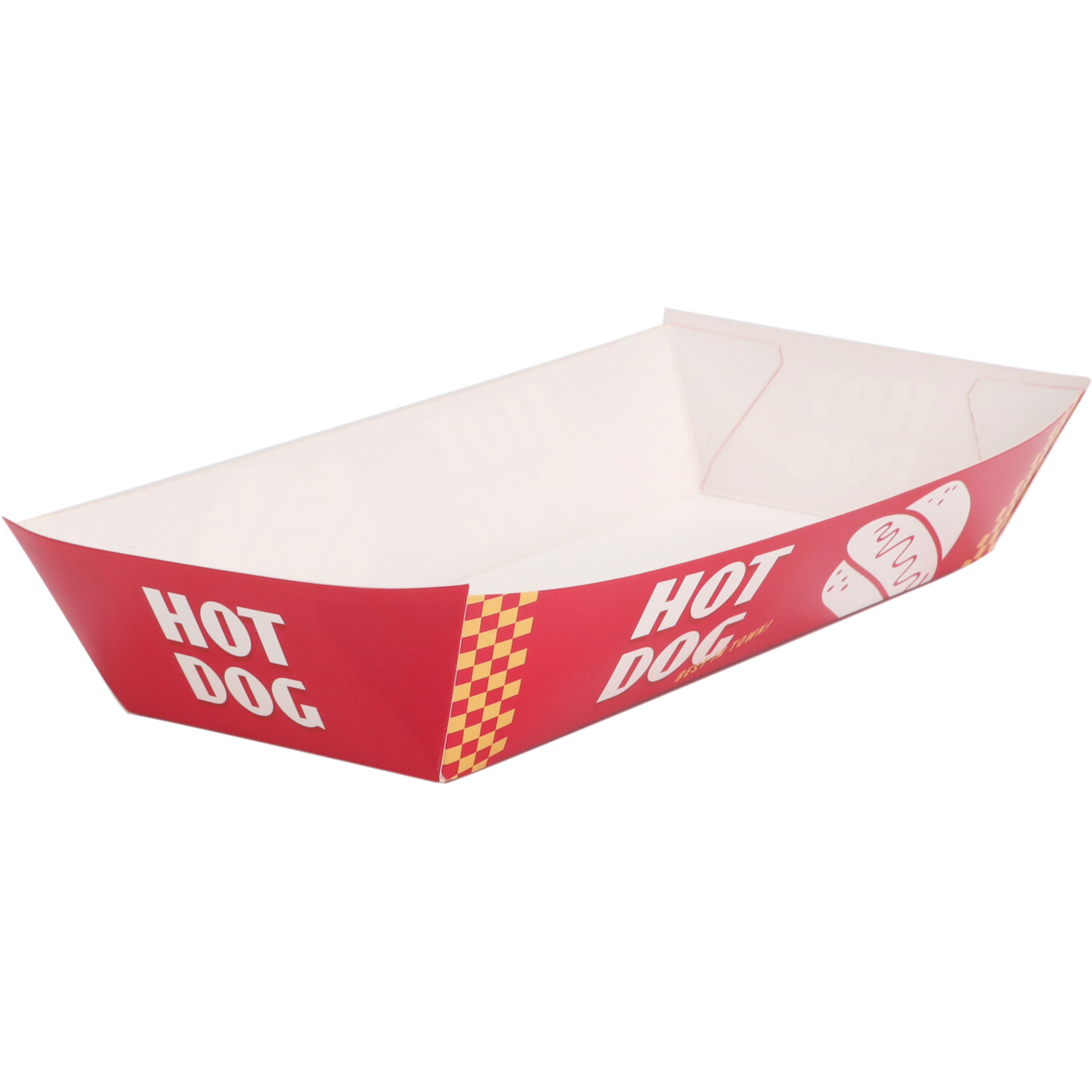 Pack of 8 Hot Dog Trays  - Red Image