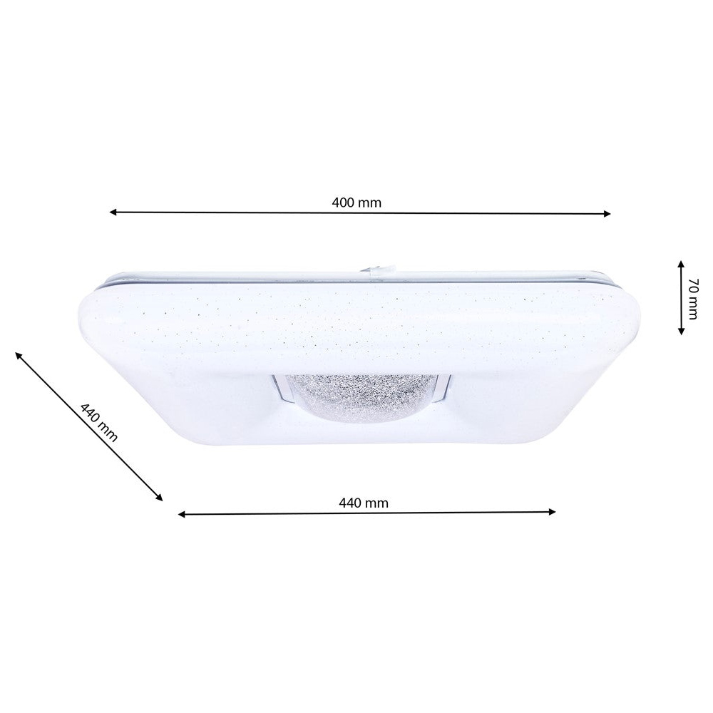 Milagro Yax White LED Ceiling Lamp 230V Image 9