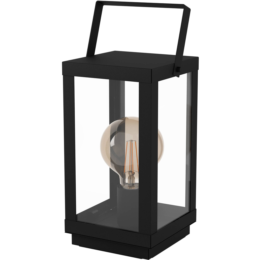 EGLO Bradford 1 Black Lantern Table Lamp Image 1