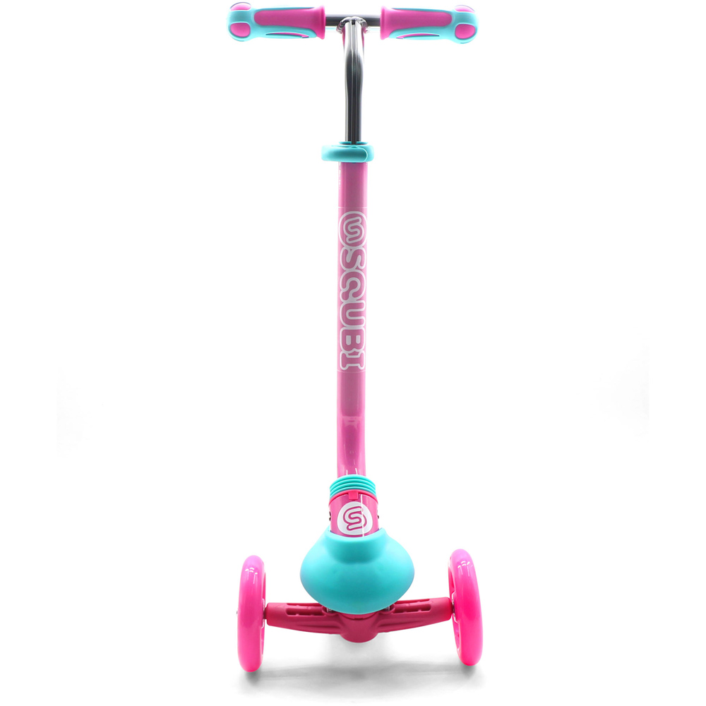 SQUBI Pink Three Wheel Scooter Image 3