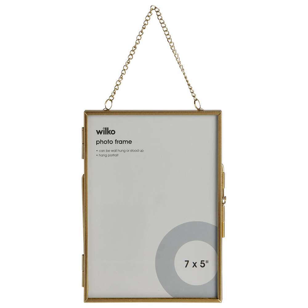 Wilko Gold Photo Frame with Stand 7 x 5inch Image 4