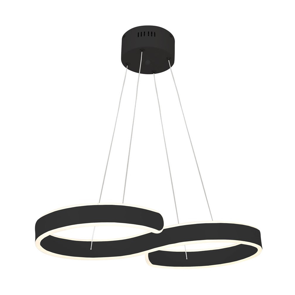 Milagro Infinity Black Pendant Lamp 60W 230V Image 3