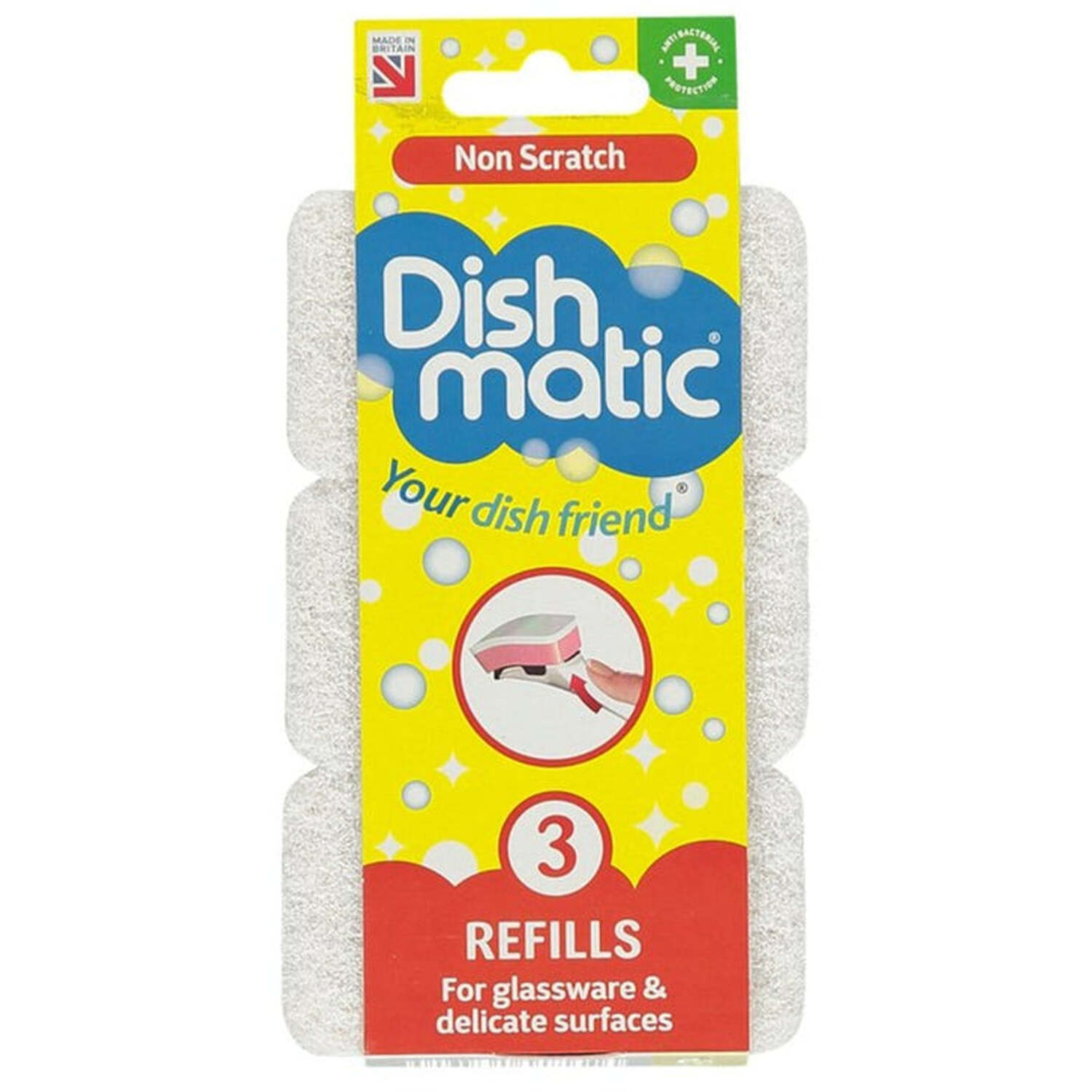 Pack of 3 Dishmatic Non Scratch Refills Image