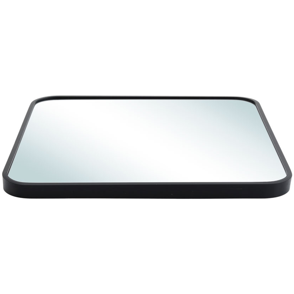 Living and Home Large Aluminium Alloy Black Frame Square Wall Mirror Image 4