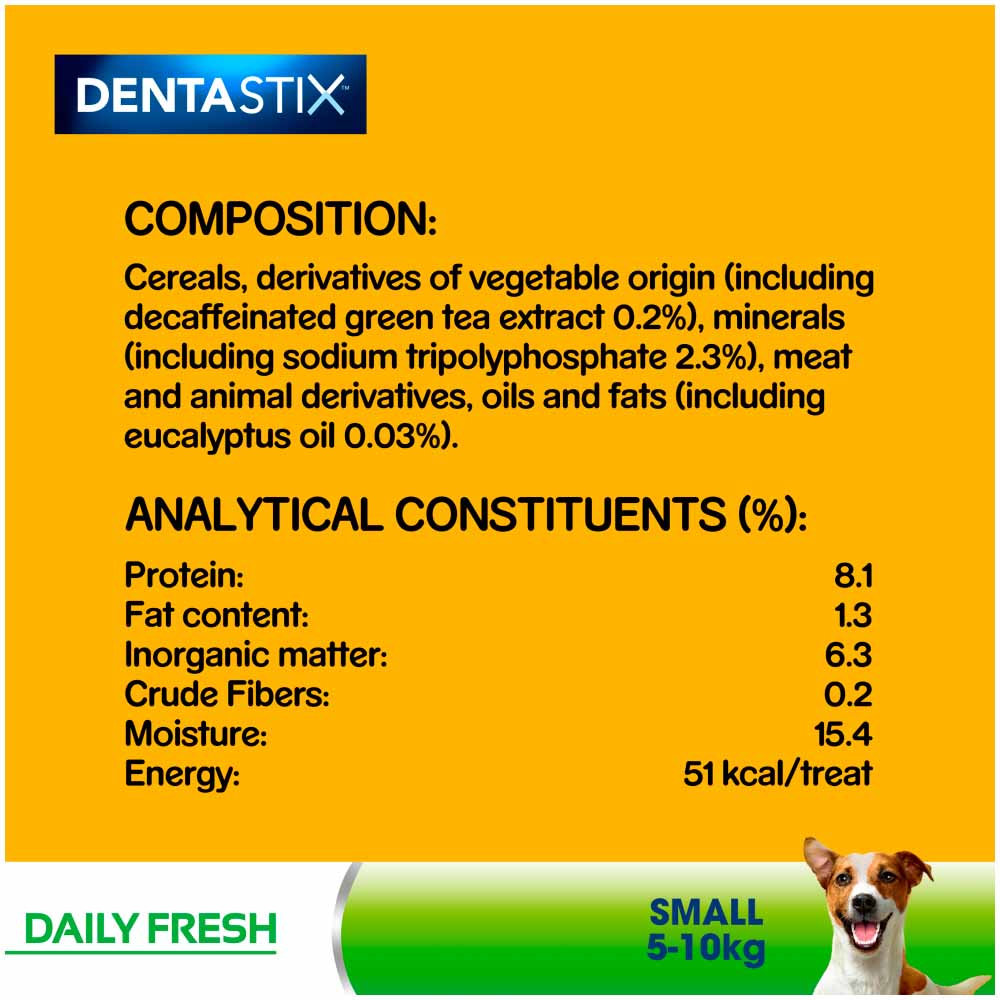 Pedigree 35 Pack Dentastix Fresh Adult Small Dog Treats 550g Image 8