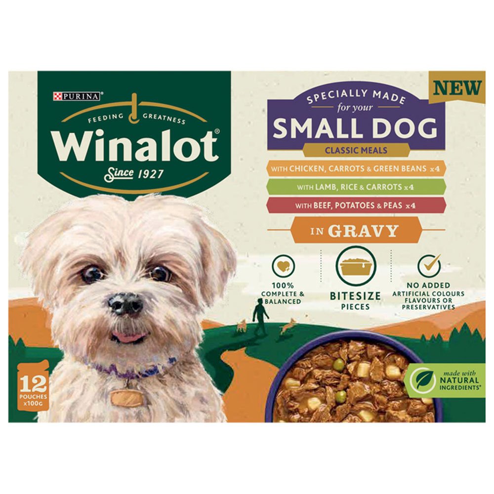 Winalot Mixed in Gravy Small Dog Food Pouches 12 x 100g Image 3