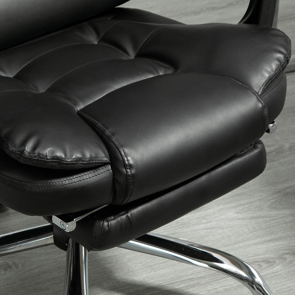 Portland Black PU Leather Tall Back Executive Office Chair Image 6