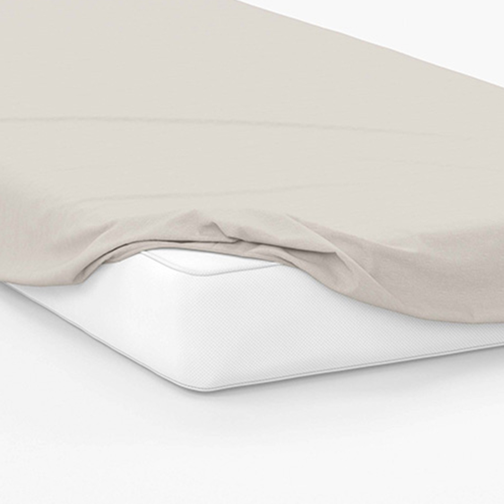 Serene Small Ivory Fitted Bed Sheet Image 3