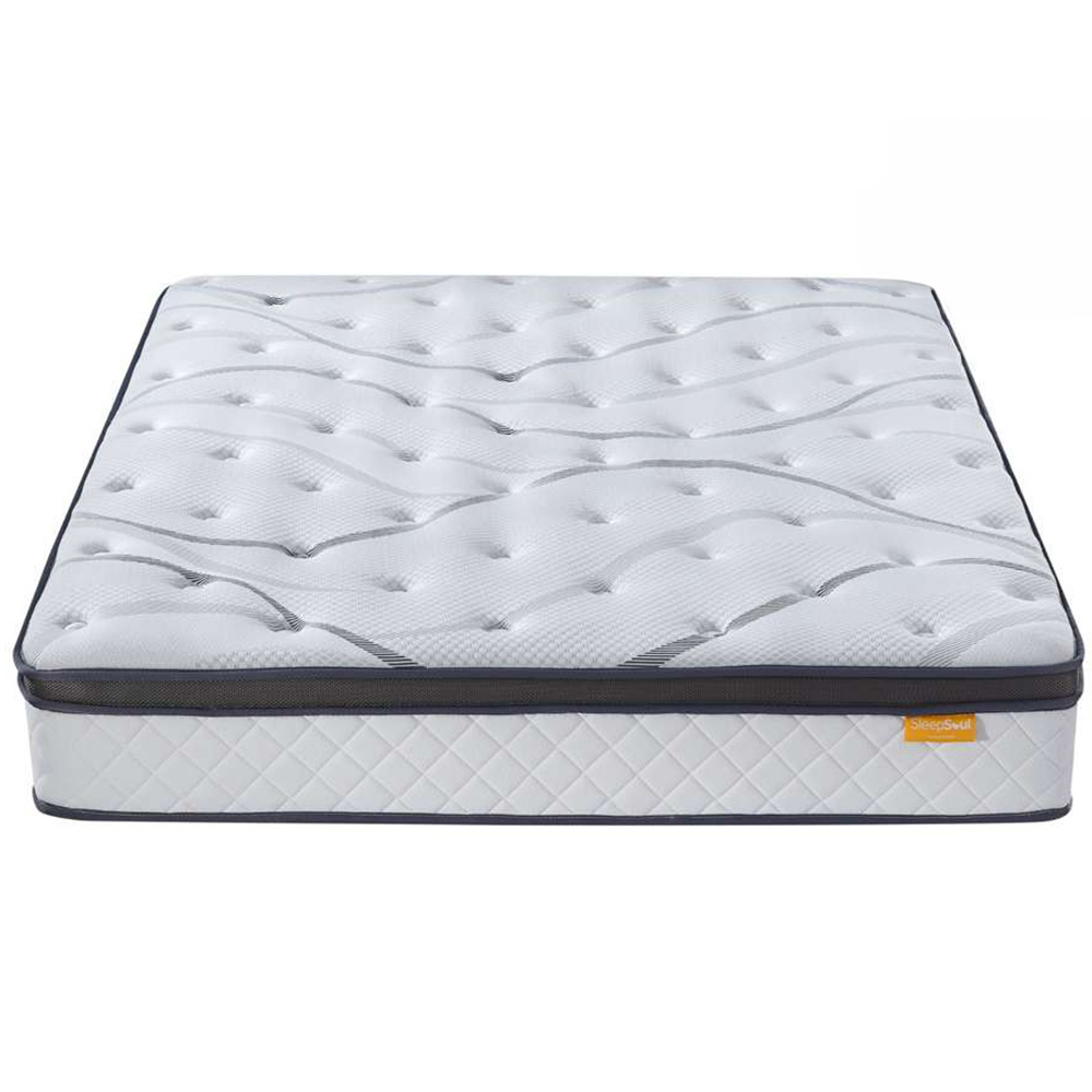 SleepSoul Heaven King Size White 1000 Pocket Sprung Cool Gel Foam Mattress Image 1