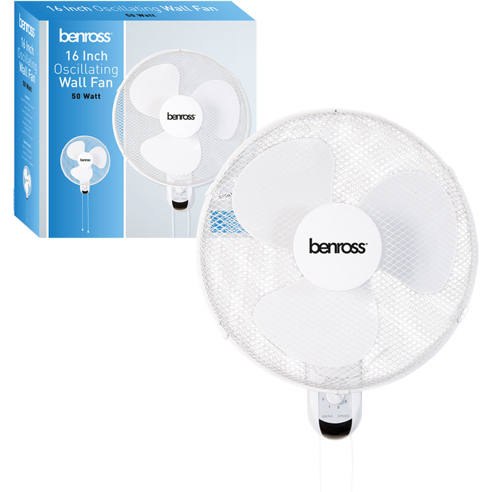 Benross Oscillating Wall Fan 16 inch Image 3