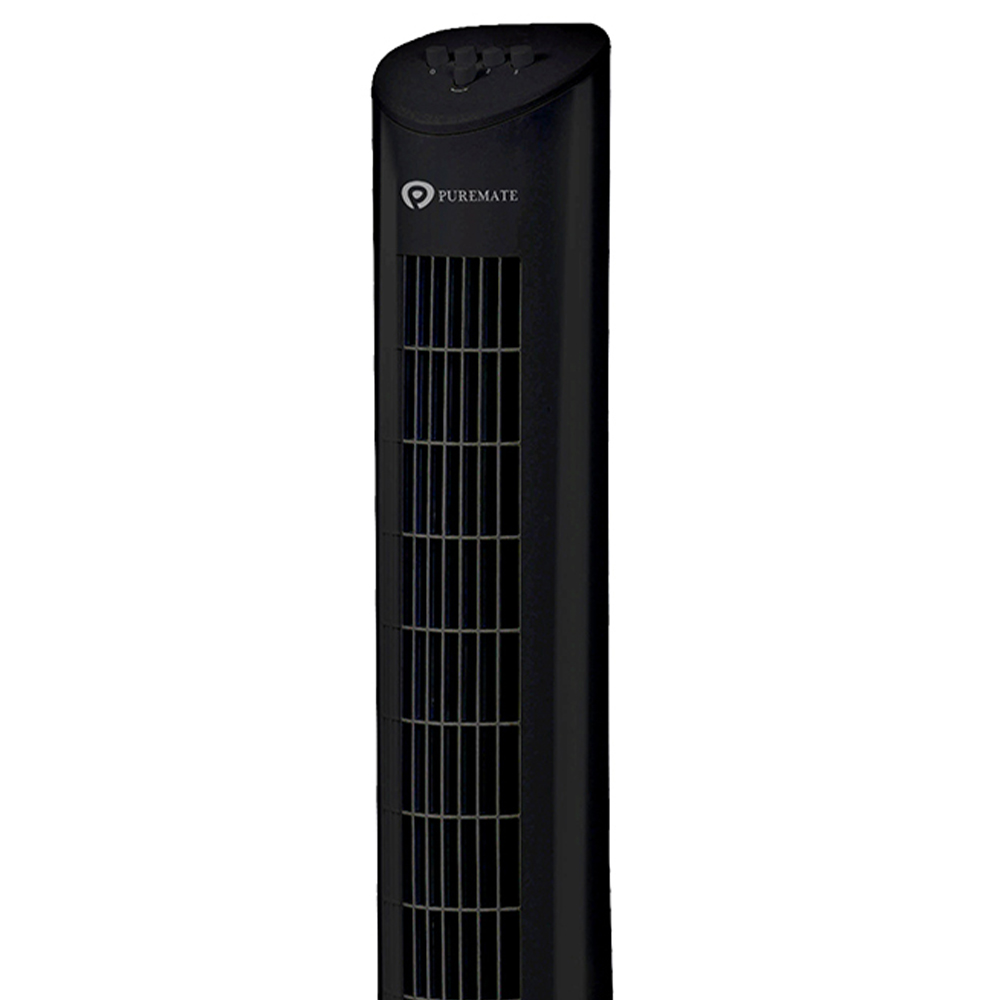 Puremate Black Aroma Tower Fan 31 inch Image 2