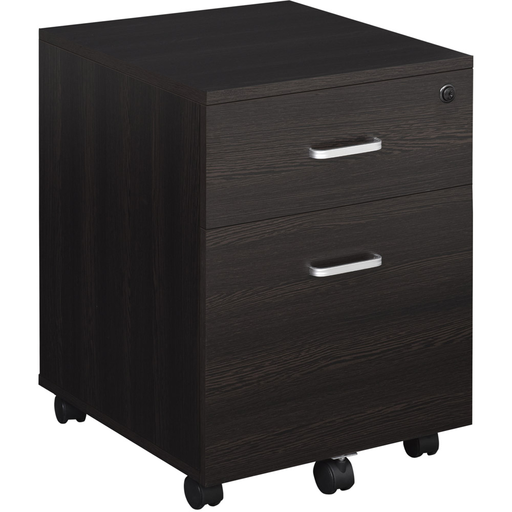 Vinsetto Black 2-Drawer Filing Cabinet Image 2
